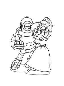 Rico and Piper dancing coloring page