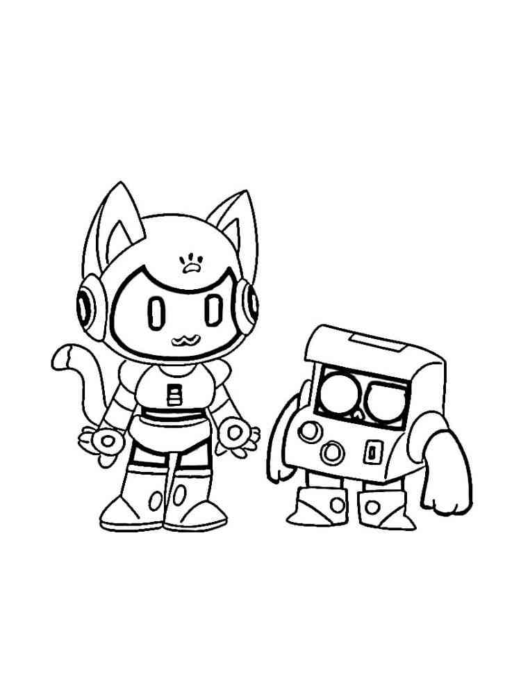 8-Bit and Bea coloring page