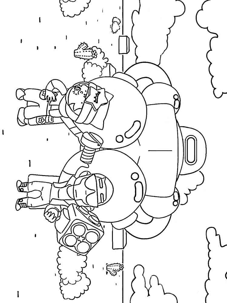 Sandy and Brock coloring page