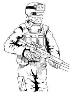 Call of Duty 5 coloring page