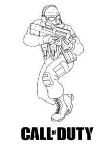 Simon Ghost Riley Call of Duty coloring page