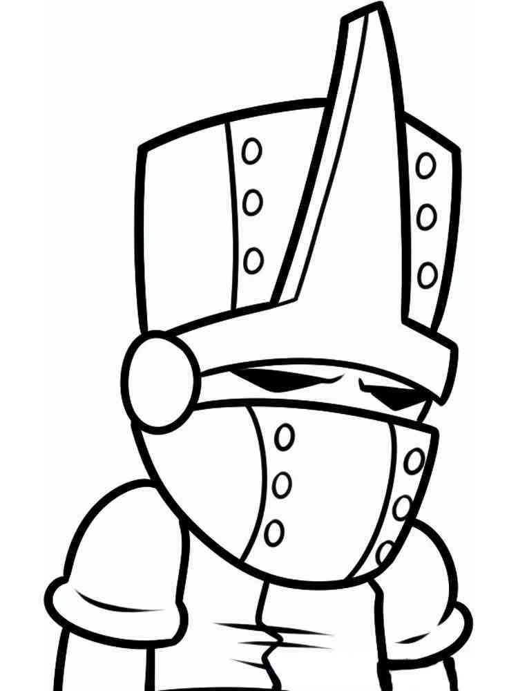 Snakey Castle Crashers coloring page