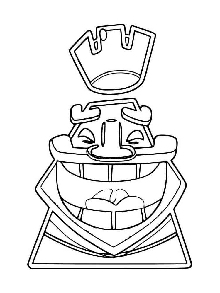 Happy Barbarian King Clash Of Clans coloring page
