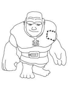 Giant Clash Of Clans coloring page