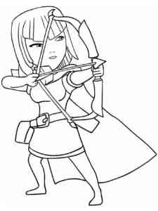 Archers Clash Of Clans coloring page