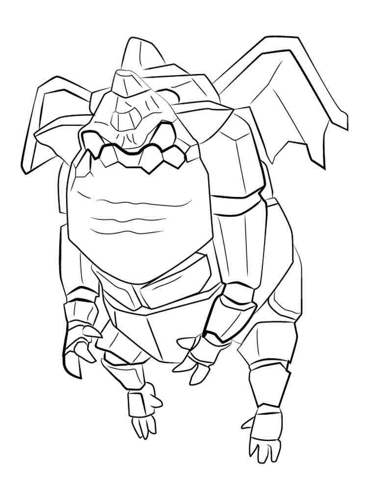 Lava Hound Card Clash Royale coloring page