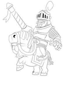 Prince Clash Royale coloring page