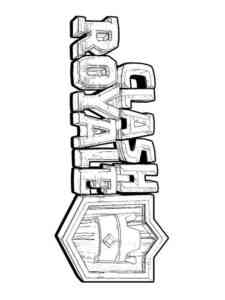 Clash Royale Logo coloring page