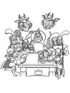Clash Royale Characters coloring page