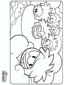 Puffles Club Penguin coloring page