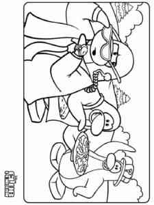 Penguins from Club Penguin 4 coloring page
