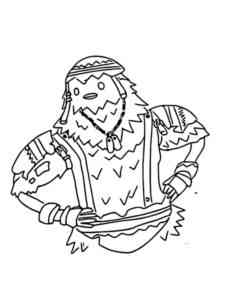 Skin Cluck Fortnite coloring page