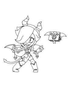 Colette Brawl Stars 6 coloring page