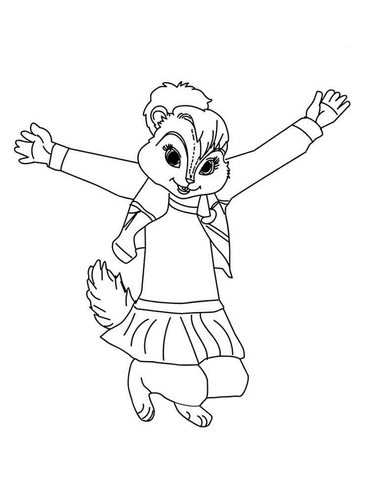 Jumping Brittany coloring page