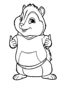 Simple Theodore coloring page