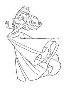Lovely Aurora coloring page