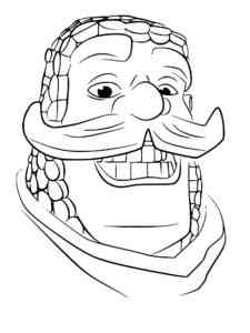 Knight Clash Royale coloring page