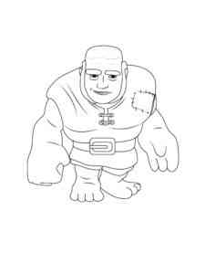 Giant Clash Royale coloring page