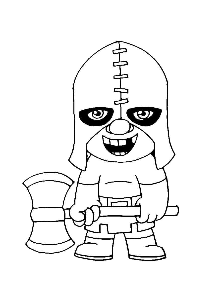Executioner Clash Royale coloring page