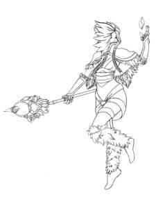 Crystal Maiden Skin coloring page
