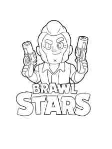 Colt Brawl Stars 2 coloring page