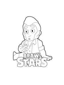 Colt Brawl Stars 9 coloring page