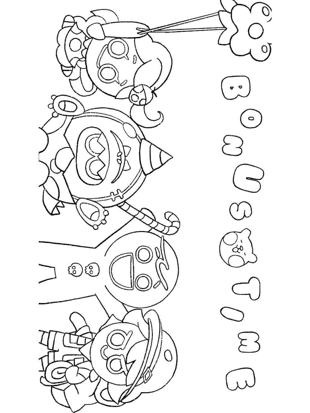 Cookie Run Characters coloring page