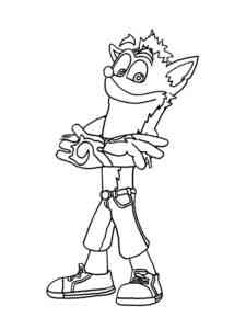 Crash Bandicoot 13 coloring page