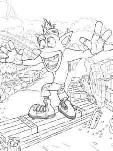 Crash Bandicoot 15 coloring page