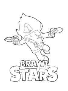 Crow Brawl Stars 9 coloring page