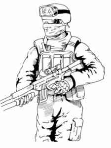 Counter-Terrorist coloring page