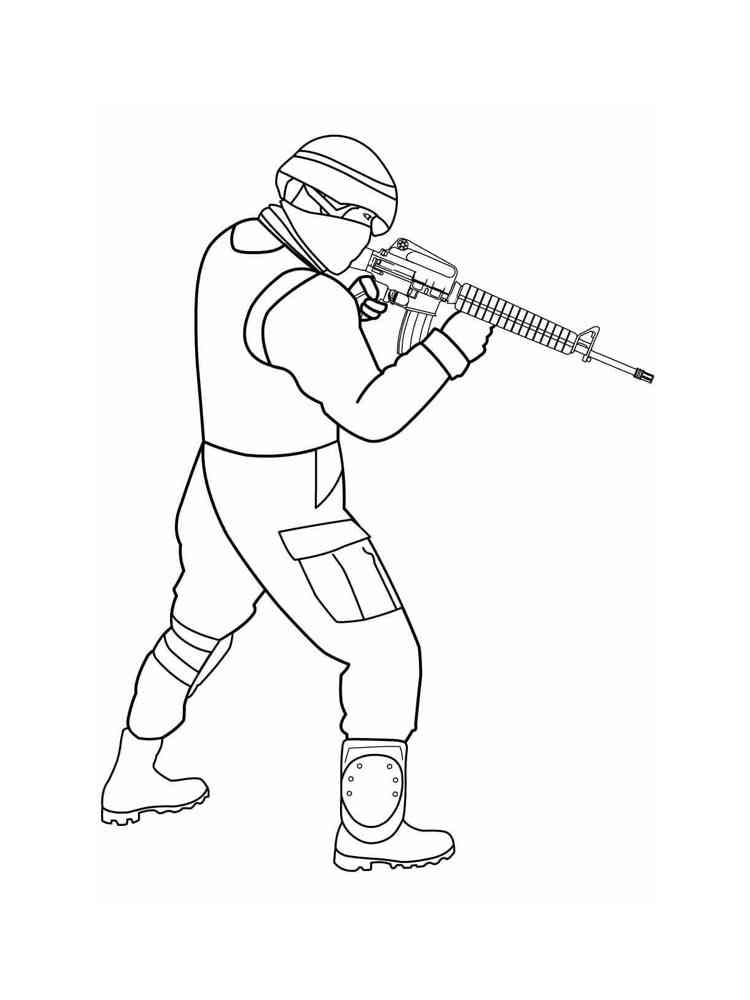 GIGN Counter-Terrorist coloring page