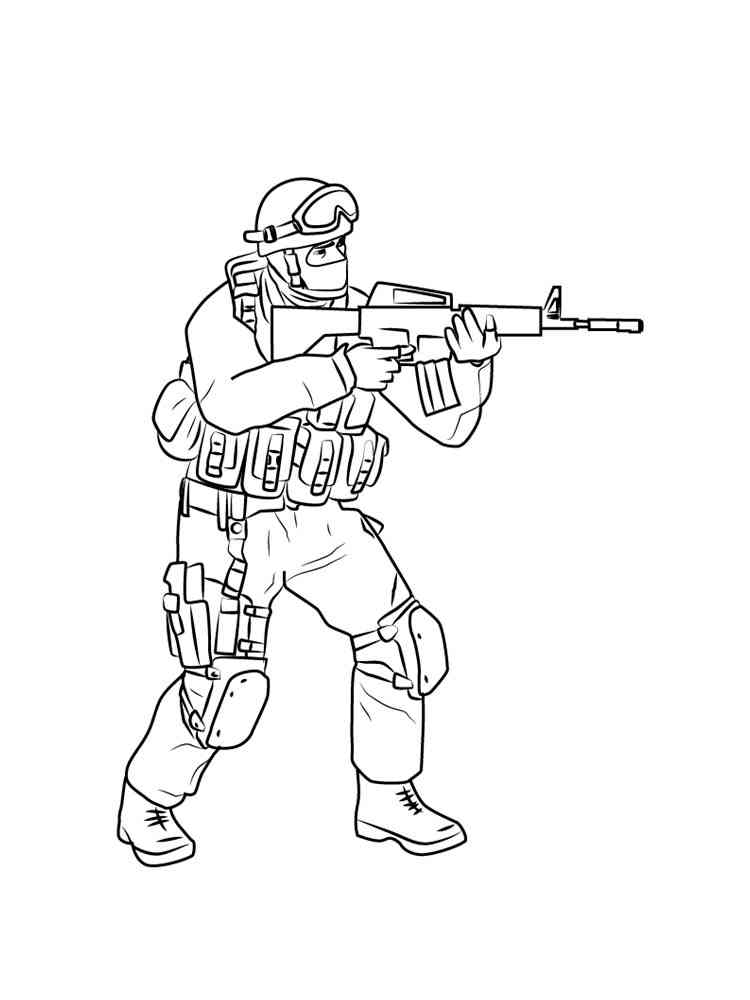 Counter-Terrorist 2 coloring page