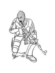 CS GO coloring page