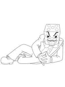 King Dice from Cuphead coloring page