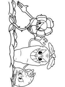 The Root Pack from Cuphead coloring page