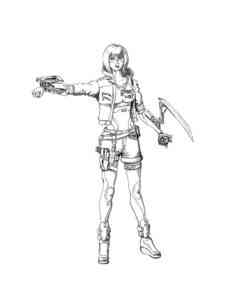 Character Cyberpunk 2077 8 coloring page