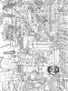 Cyberpunk 2077 1 coloring page