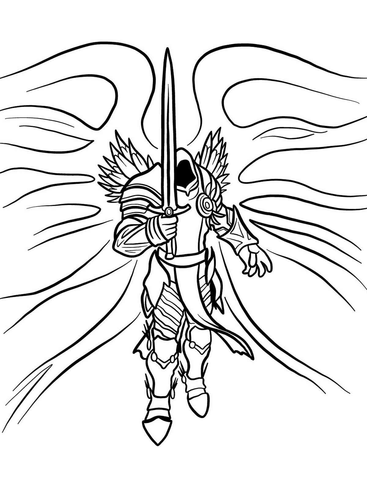 Diablo 1 coloring page