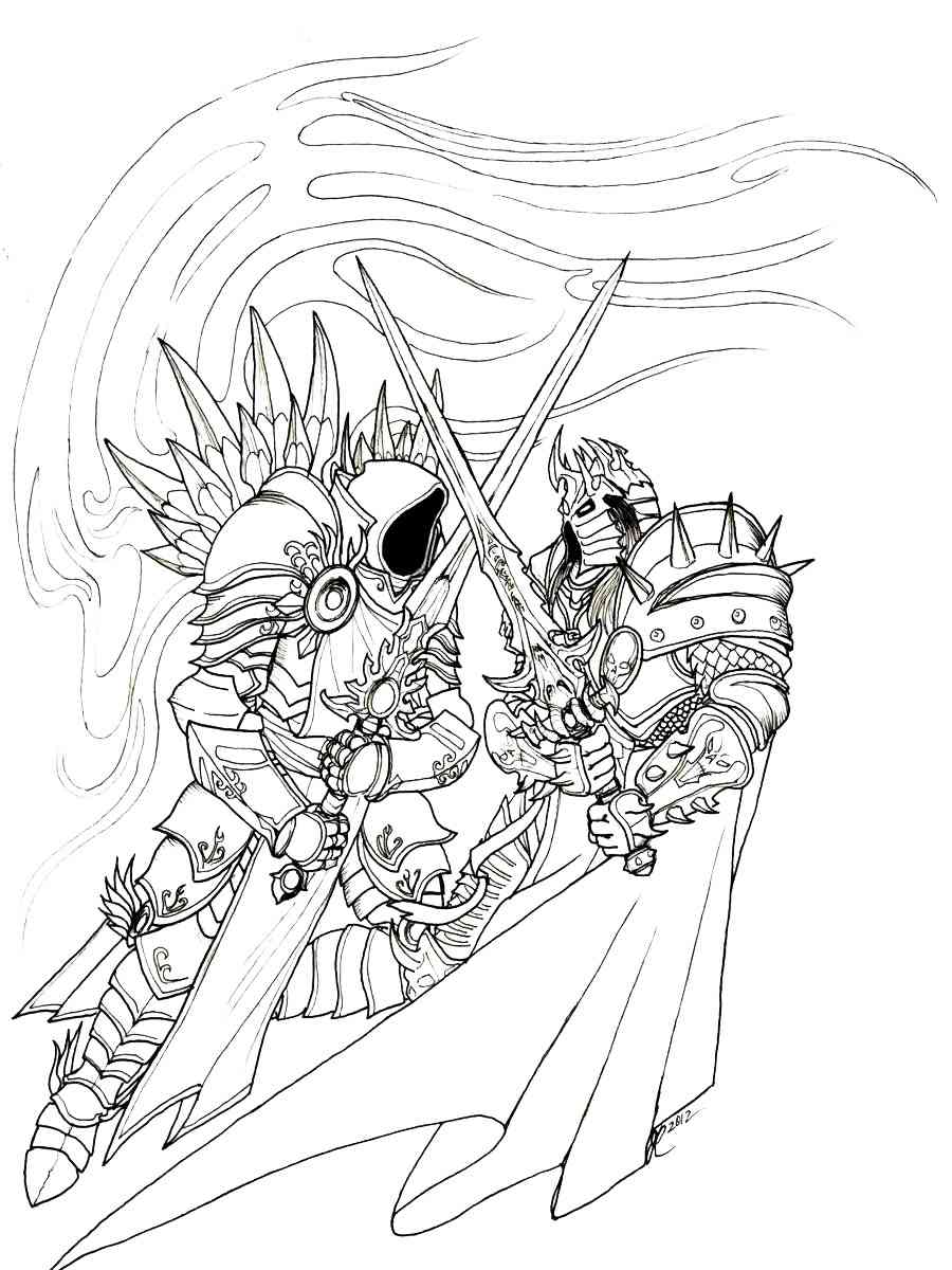 Diablo 2 coloring page