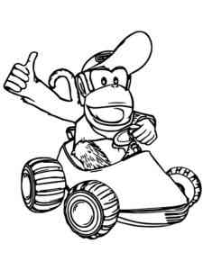 Diddy Kong Racing coloring page