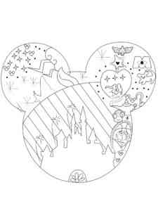 Disney Universe Logo coloring page