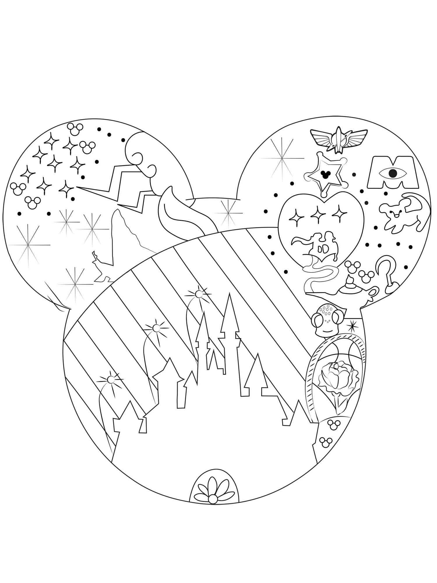 Disney Universe Logo coloring page