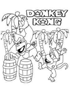 Game Donkey Kong coloring page