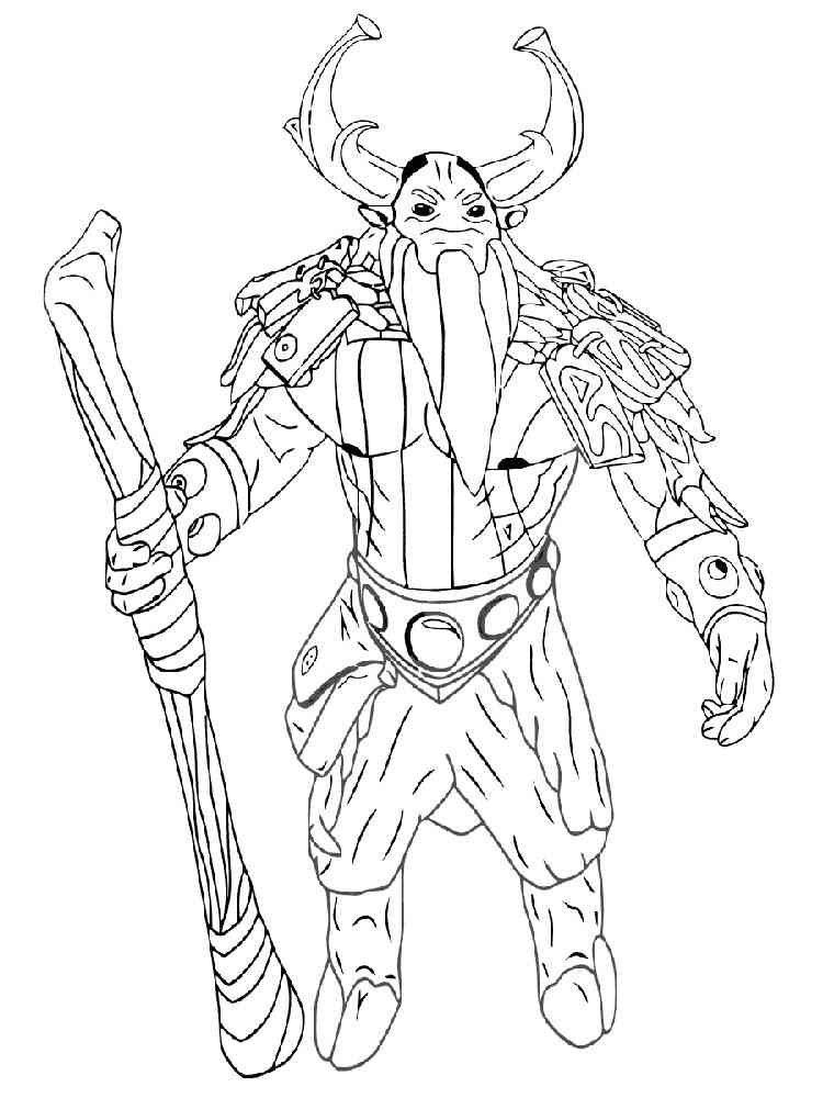 Nature’s Prophet Dota 2 coloring page