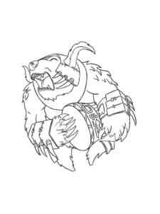Ursa from Dota 2 coloring page