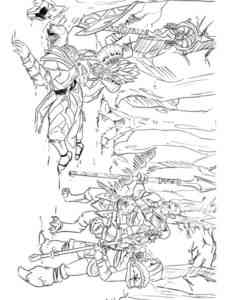 Dota 2 Characters coloring page
