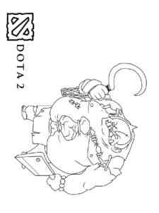 Pudge from Dota 2 coloring page