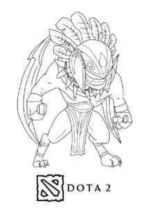 Bloodseeker from Dota 2 coloring page