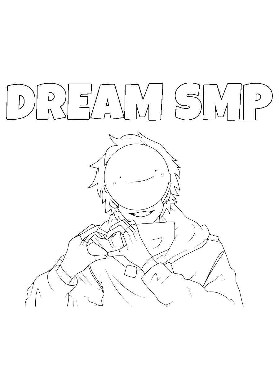Dream SMP 13 coloring page